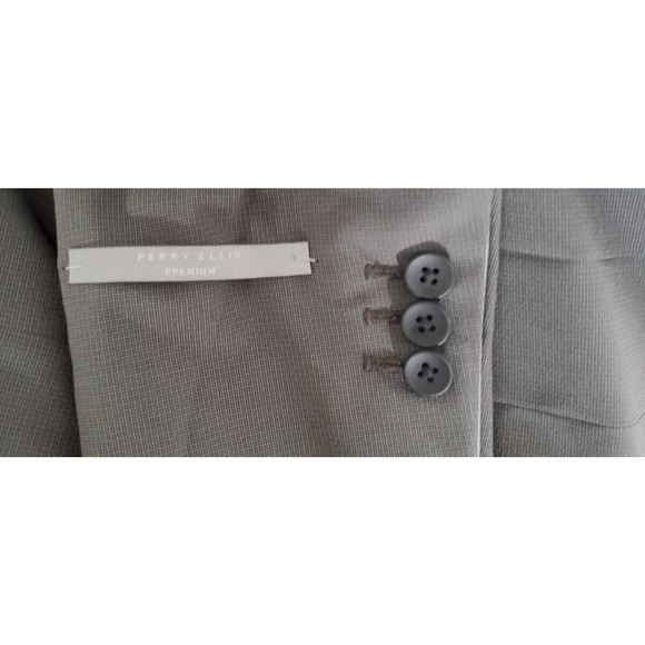 Perry Ellis Slim Fit Gray Suit Jacket Blazer Men’s 36R NWT - Picture 5 of 6